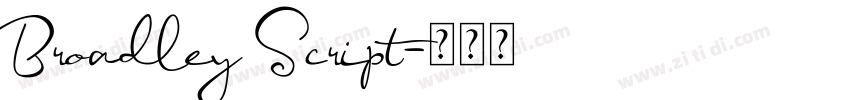 Broadley Script字体转换